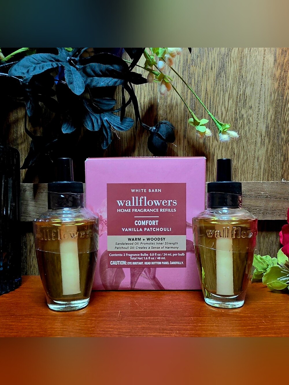 Bath & Body Work Comfort Vanilla & Patchouli Wallflower Fragrance Refills 2-Pack